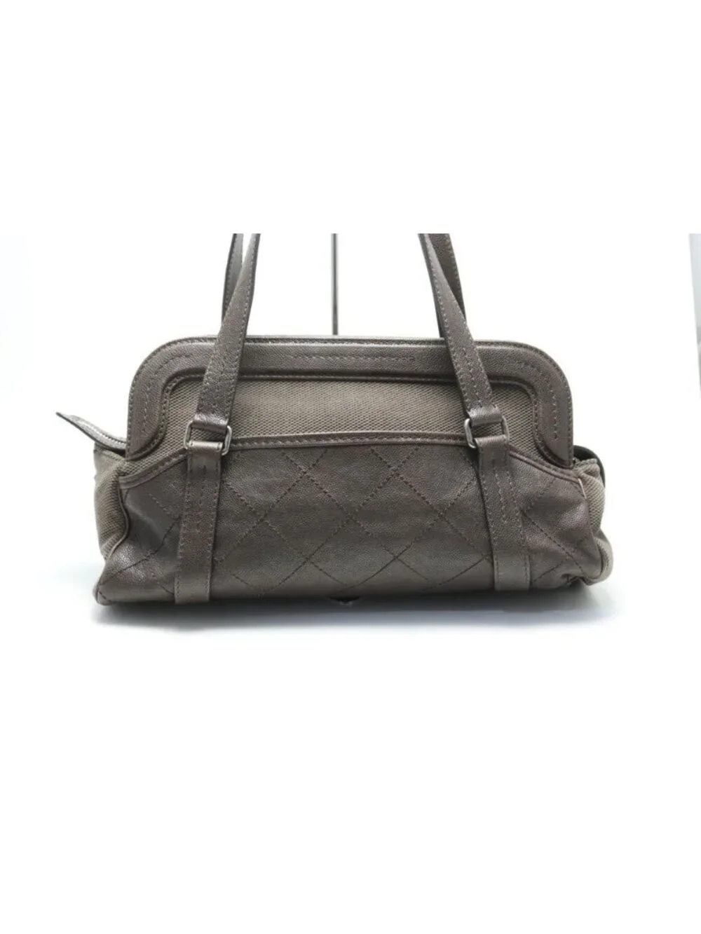 Chanel Quilted Leather Canvas Shoulder